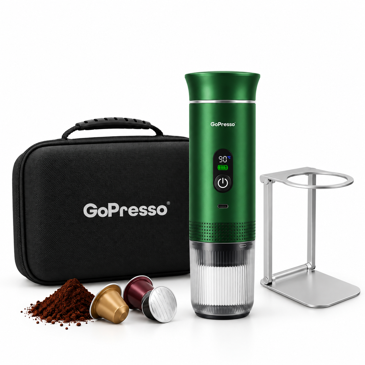 Cestovní set GoPresso Power (zelená)