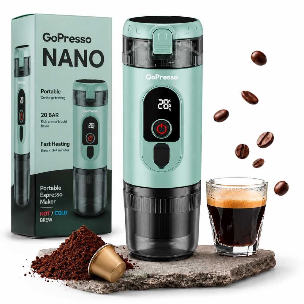 GoPresso Nano - Přenosný kávovar (Tyrkysová)