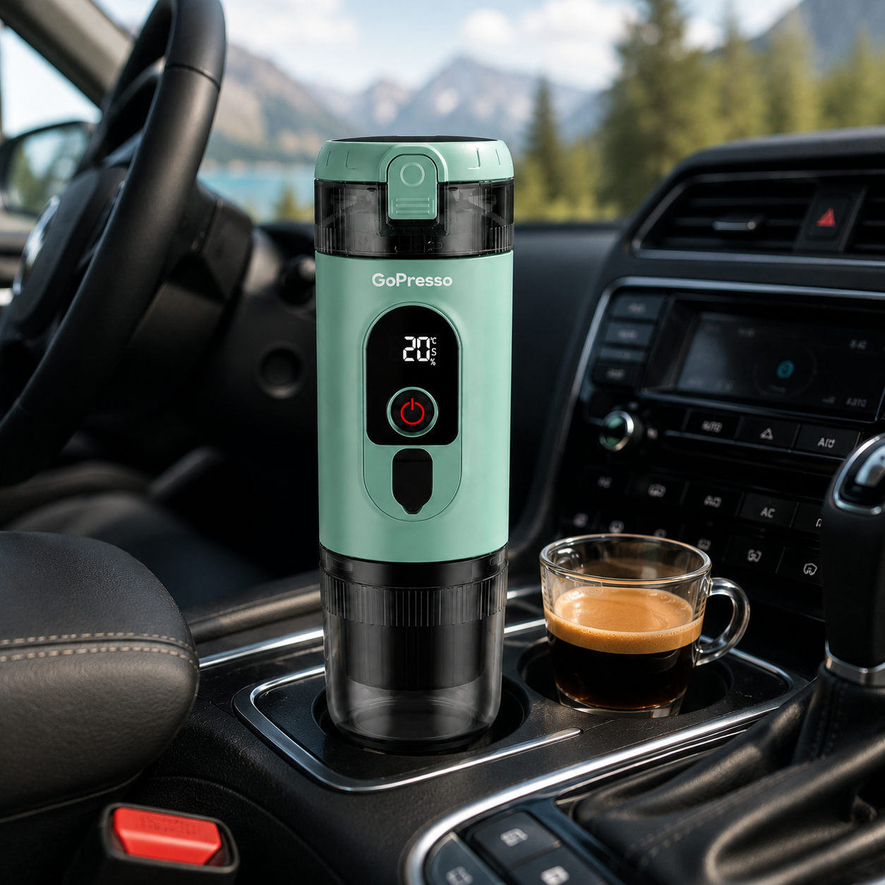 GoPresso Nano - Přenosný kávovar (Tyrkysová)