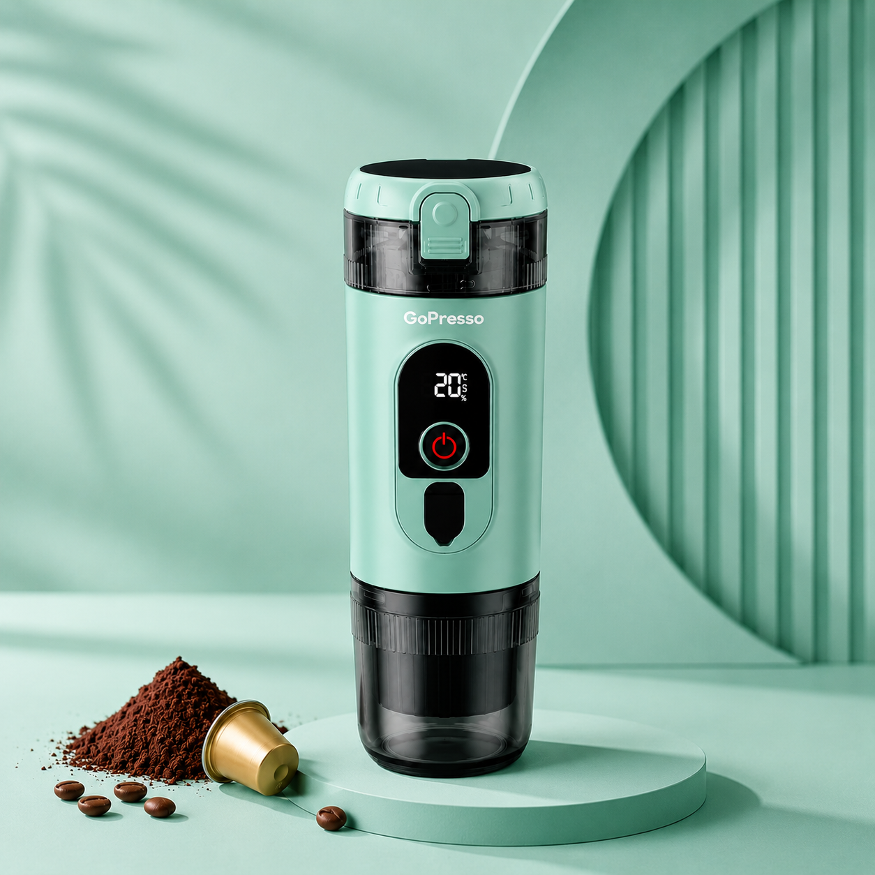 GoPresso Nano - Přenosný kávovar (Tyrkysová)