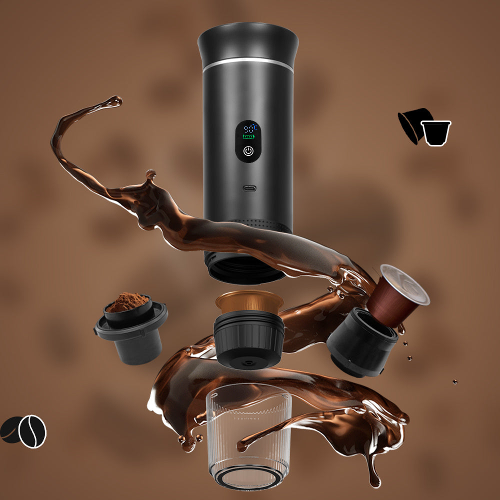 GoPresso Power™ – Přenosný espresso kávovar na kapsle i mletou kávu