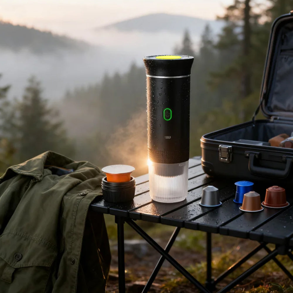 GoPresso Pulse™ – Přenosný espresso kávovar na kapsle i mletou kávu
