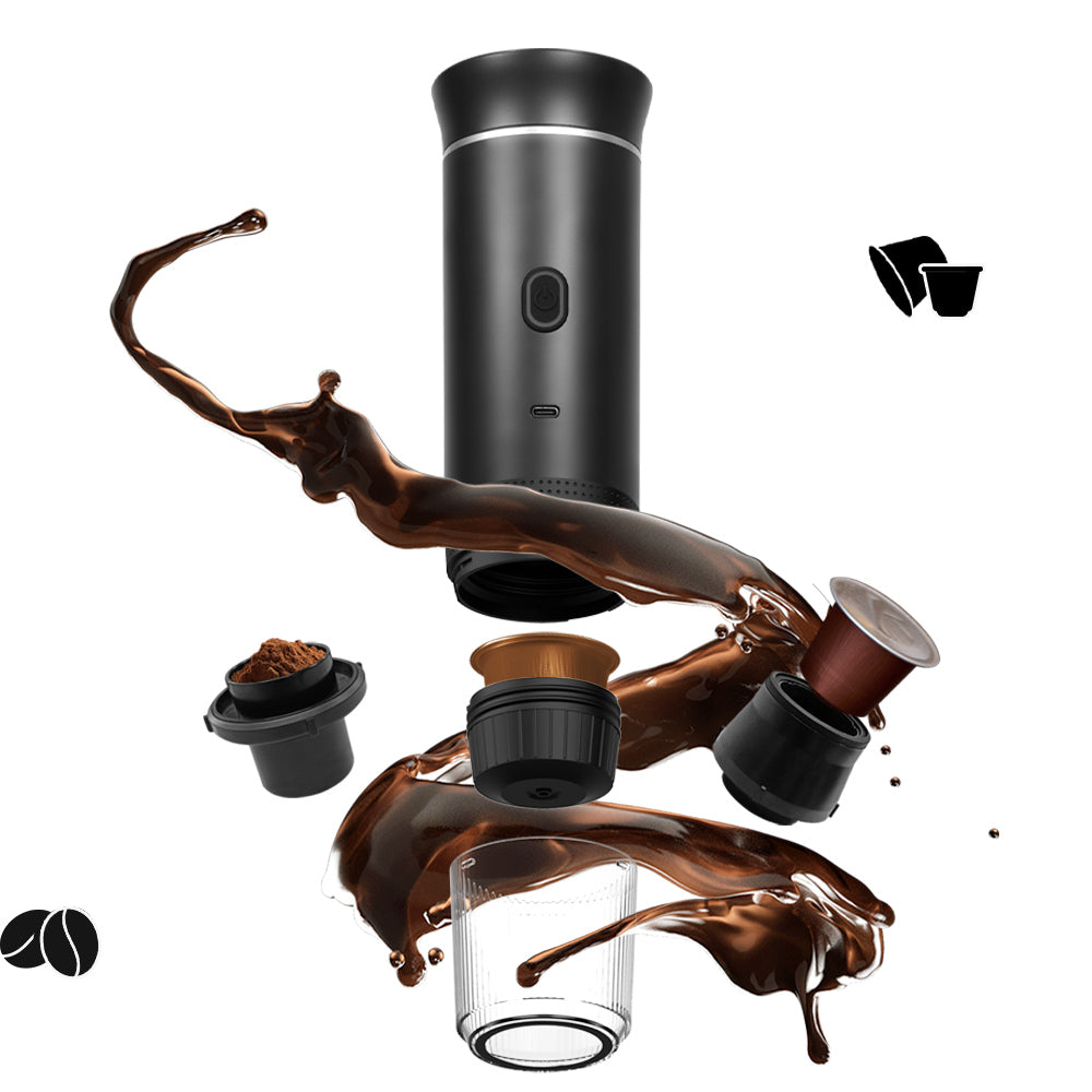 GoPresso Pulse™ – Přenosný espresso kávovar na kapsle i mletou kávu
